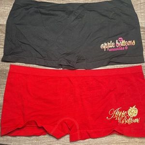 Apple Bottom brand boy shorts.
